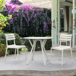 Helen Chaise de jardin moderne empilable en polypropylène