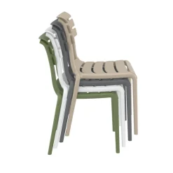Helen Chaise moderne empilable en polypropylène