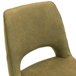 Hortense Chaise confortable en tissu avec pieds en métal