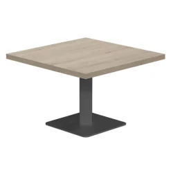 Ibero mini Table basse carrée en stratifié pied central
