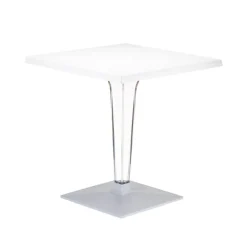 Ice Table carrée en polycarbonate et stratifié