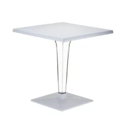 Ice Table carrée en polycarbonate et stratifié