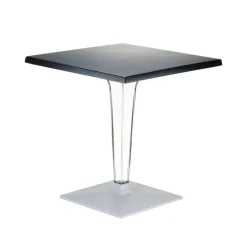 Ice Table carrée en polycarbonate et stratifié