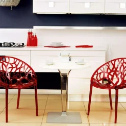 Ice Table design ronde en polycarbonate et stratifié