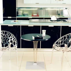 Ice Table design ronde en polycarbonate et stratifié