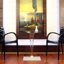 Ice Table design ronde en polycarbonate et stratifié