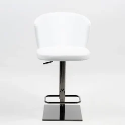 Ines Tabouret réglable et pivotant en synthétique et métal chromé