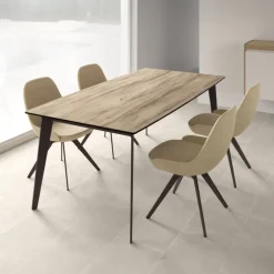 Infiné Table de salle à manger plateau en céramique