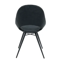 IsabelleChaise design avec coque ajourée en simili noir