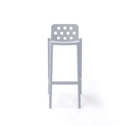 Isidoro Tabouret de bar moderne empilable avec dossier ronds ajourés