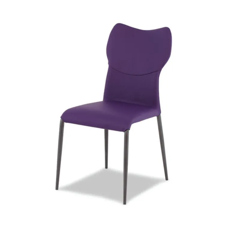 Jade Chaise moderne italienne avec pieds en métal