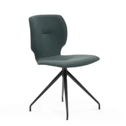 Jeanne Mobitec® Chaise tendance en tissu avec pieds en métal