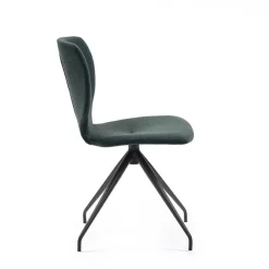 Jeanne Mobitec® Chaise tendance en tissu avec pieds en métal