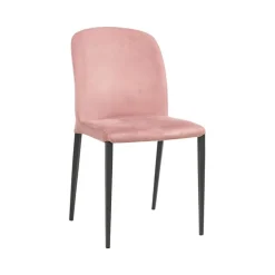 Julie Chaise en tissu italienne avec pieds en métal