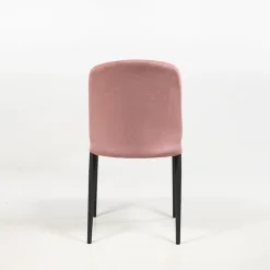 Julie Chaise en tissu italienne avec pieds en métal