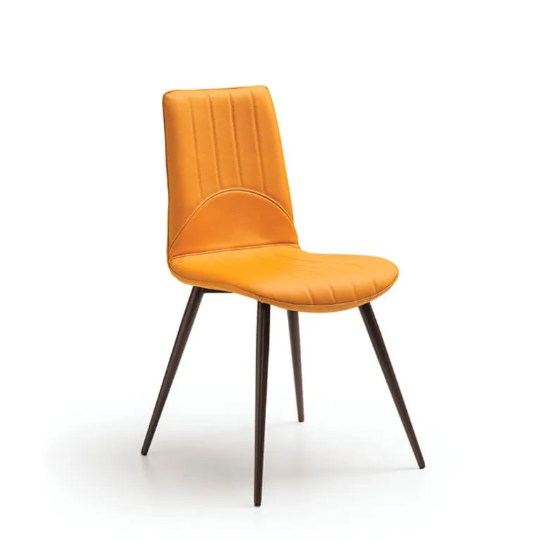 Kansas Chaise italienne moderne avec pieds en métal