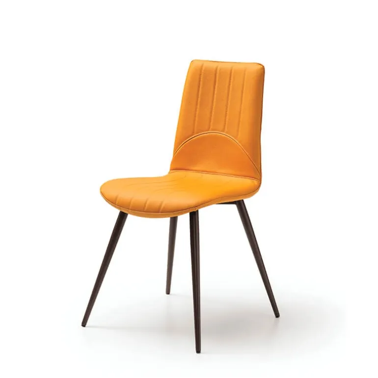 Kansas Chaise italienne moderne avec pieds en métal