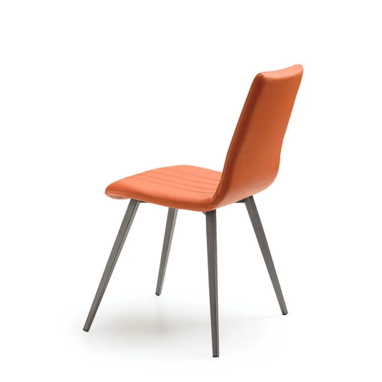 Kansas Chaise italienne moderne avec pieds en métal