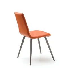 Kansas Chaise italienne moderne avec pieds en métal