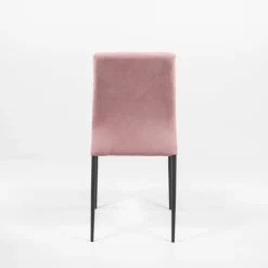 Kendra Ingenia by Bontempi® Chaise moderne en tissu aspect nubuck et métal