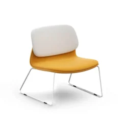 Klik Chauffeuse confortable en tissu avec pieds traineau en métal