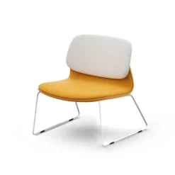 Klik Chauffeuse confortable en tissu avec pieds traineau en métal