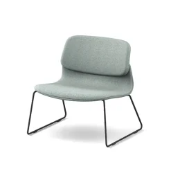 Klik Chauffeuse confortable en tissu avec pieds traineau en métal