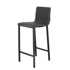 Koko Mobliberica® Tabouret snack en simili dossier bas avec pieds en métal