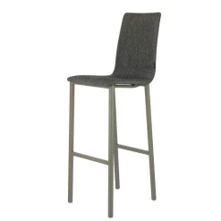 Koko Mobliberica® Tabouret de bar dossier haut en tissu