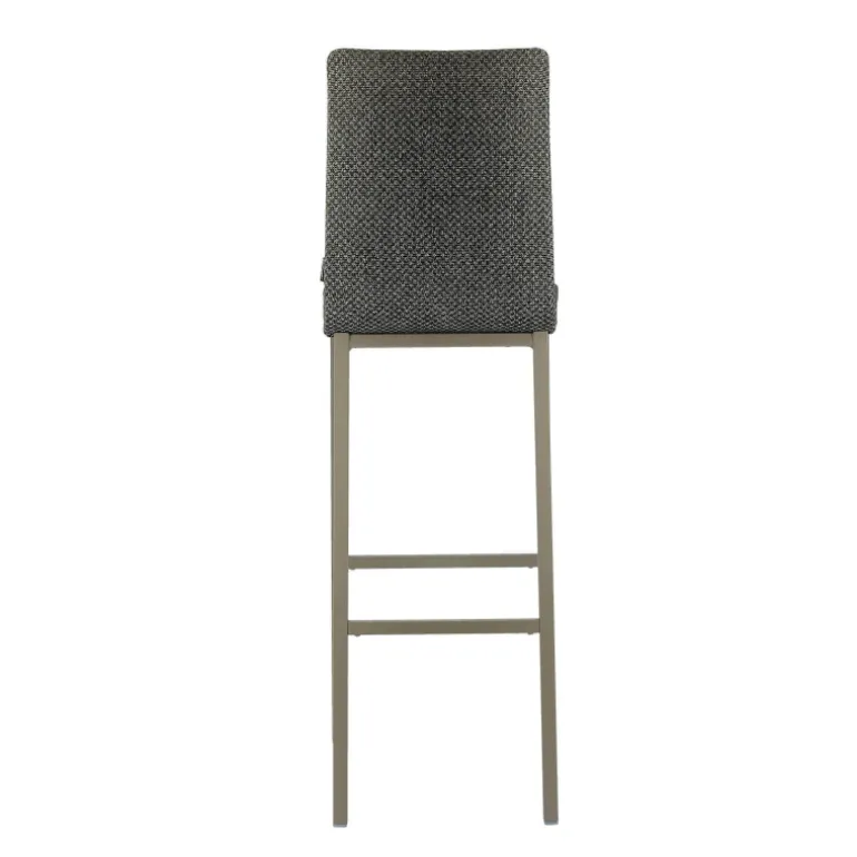 Koko Mobliberica® Tabouret de bar dossier haut en tissu