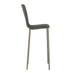 Koko Mobliberica® Tabouret de bar dossier haut en tissu