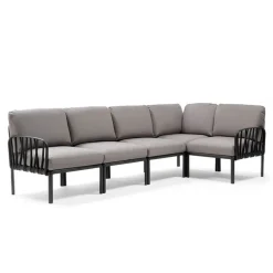 Komodo Canapé modulable d'extérieur 5 places