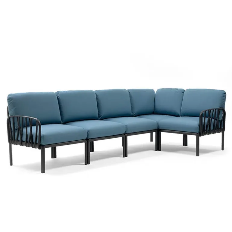 Komodo Canapé modulable d'extérieur 5 places