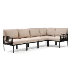 Komodo Canapé modulable d'extérieur 5 places