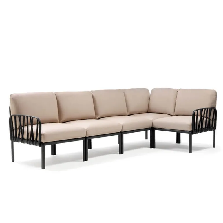 Komodo Canapé modulable d'extérieur 5 places