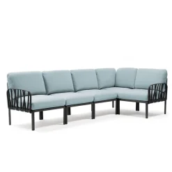Komodo Canapé modulable d'extérieur 5 places