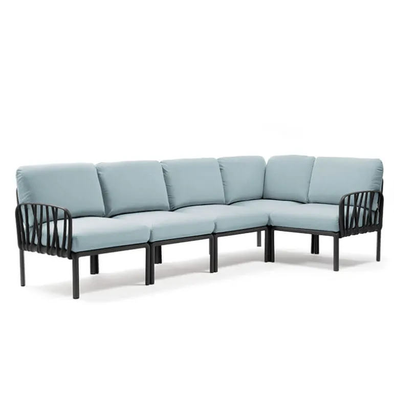 Komodo Canapé modulable d'extérieur 5 places