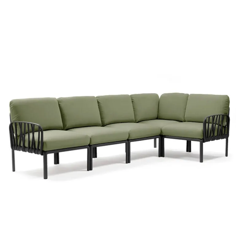 Komodo Canapé modulable d'extérieur 5 places