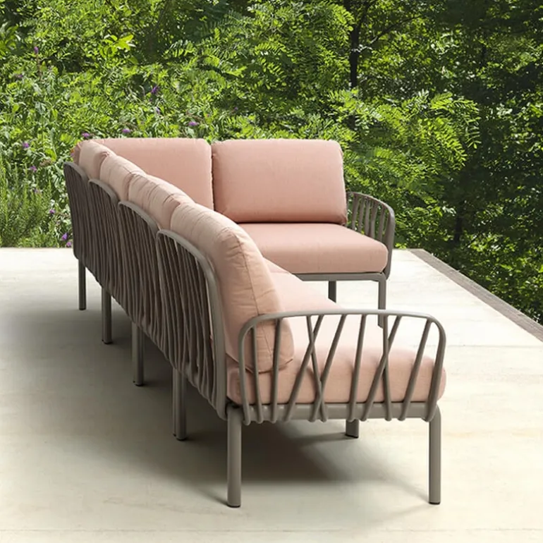 Komodo Canapé modulable d'extérieur 5 places