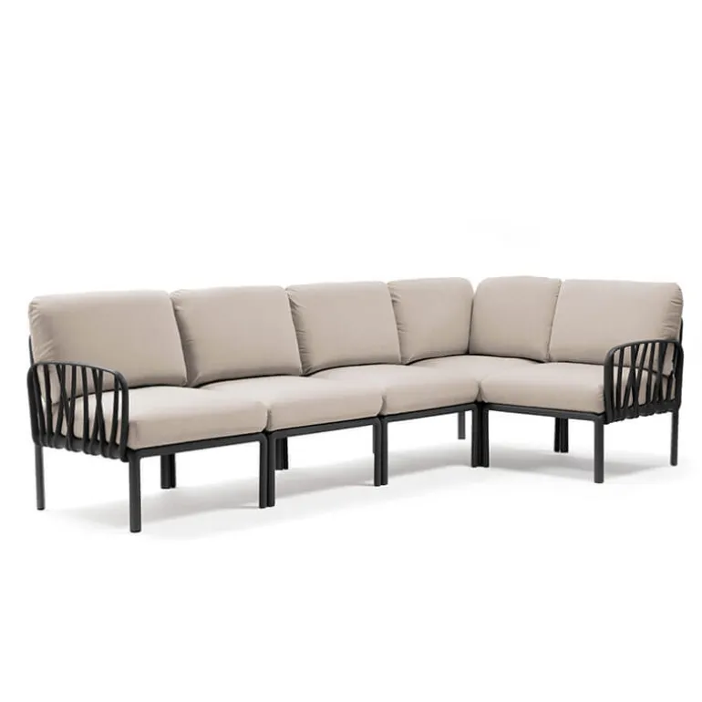 Komodo Canapé modulable d'extérieur 5 places