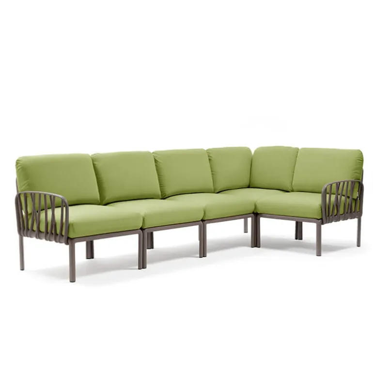 Komodo Canapé modulable d'extérieur 5 places
