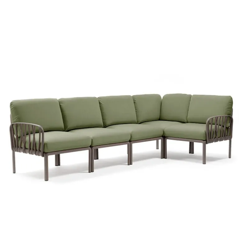 Komodo Canapé modulable d'extérieur 5 places