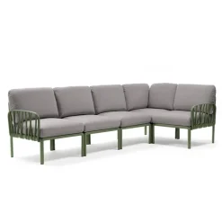 Komodo Canapé modulable d'extérieur 5 places