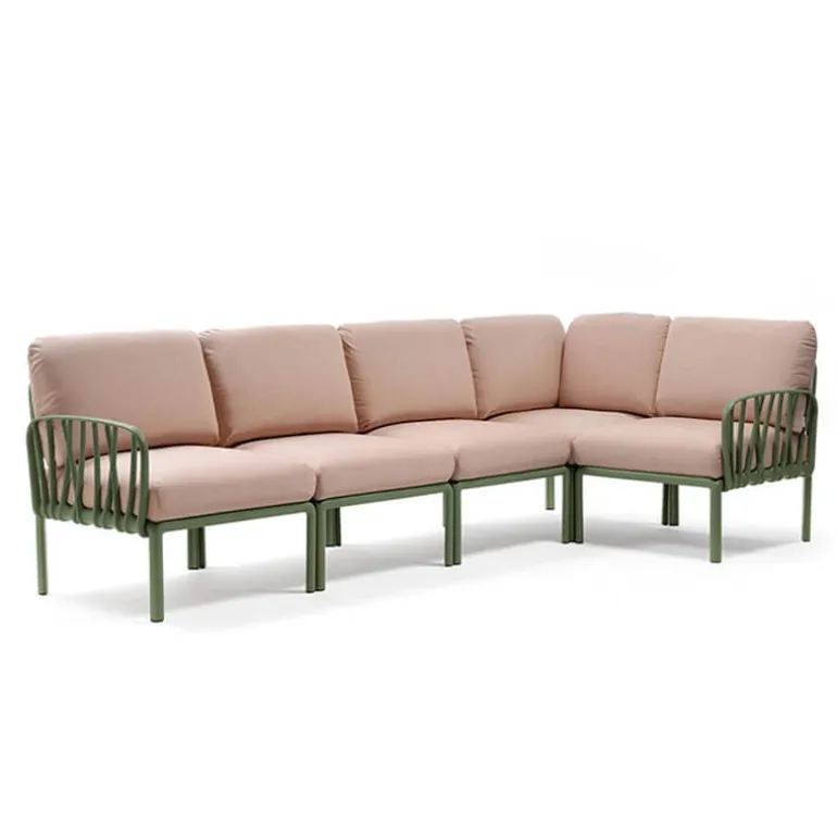 Komodo Canapé modulable d'extérieur 5 places