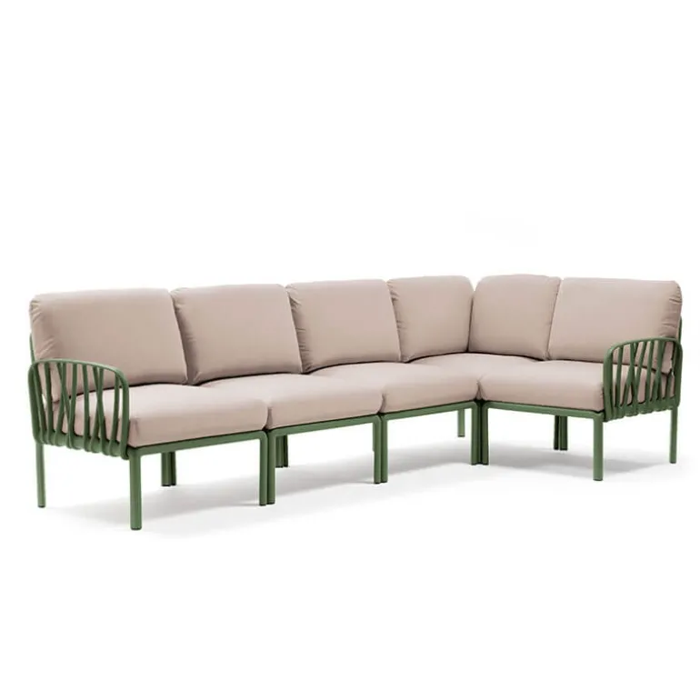 Komodo Canapé modulable d'extérieur 5 places