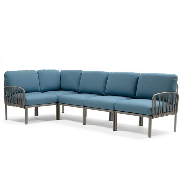 Komodo Canapé modulable d'extérieur 5 places