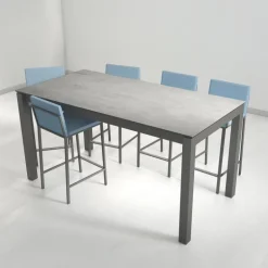 Kyoto bar Table snack extensible en céramique et métal