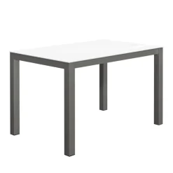 Kyoto bar Table snack moderne extensible en verre et métal