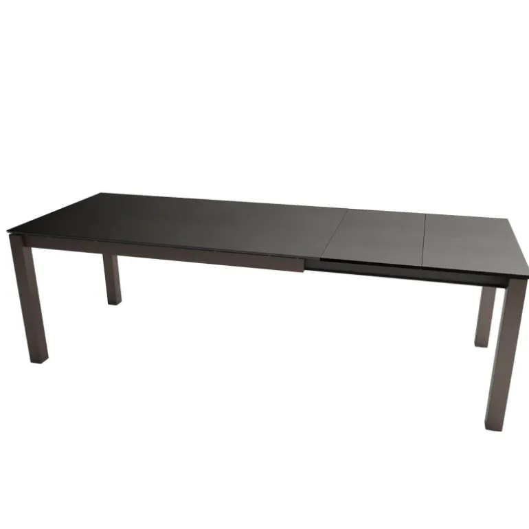 Kyoto Table contemporaine extensible en céramique et métal