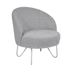 Léa Fauteuil lounge design art déco avec pieds épingle fabrication française